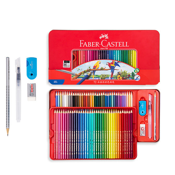 FABER CASTELL COLOR PENCIL SET : 48, 72 COLORS WITH ROLLABLE