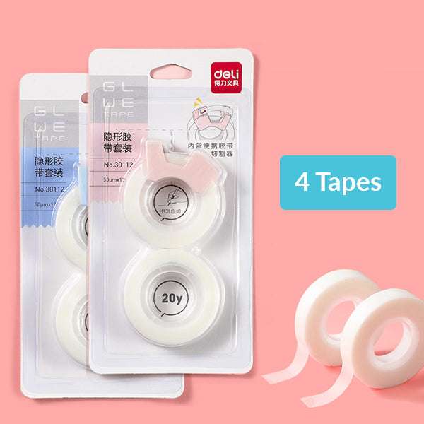 Invisible Matte Finish Adhesive Tape with Dispenser Bundle