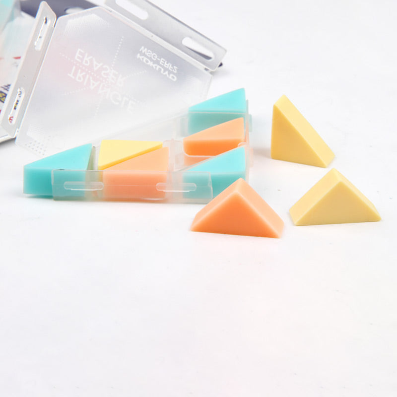 KOKUYO Triangle Eraser Pastel Cookies Colors 2 Pcs Pack