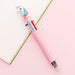 Kawaii Multicolor Ballpoint Pens 6-in-1, Unicorn / Pink