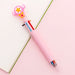 Kawaii Multicolor Ballpoint Pens 6-in-1, Lucky Star / Pink