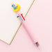 Kawaii Multicolor Ballpoint Pens 6-in-1, Unicorn on Moon / Pink