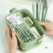 Large Clear Double Zipper Pencil Case