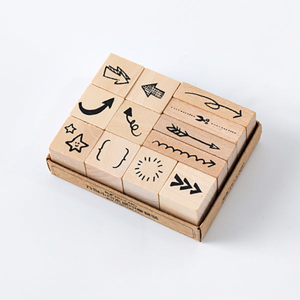 LifeStyle Wooden Stamp Set