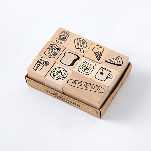 LifeStyle Wooden Stamp Set