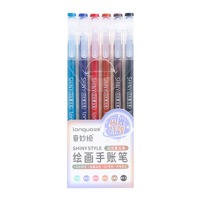 Languo Morandi Multiple Color 0.5mm Gel Pen 6 / 9 Pcs Set