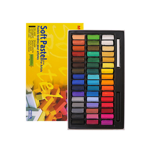 MUNGYO Soft Pastels 24/32/48/64 Colors Set Half Length Square