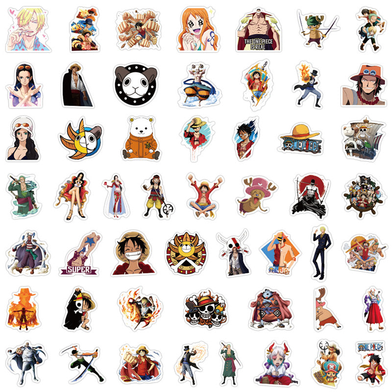 One Piece Anime Stickers 100 Pcs Set