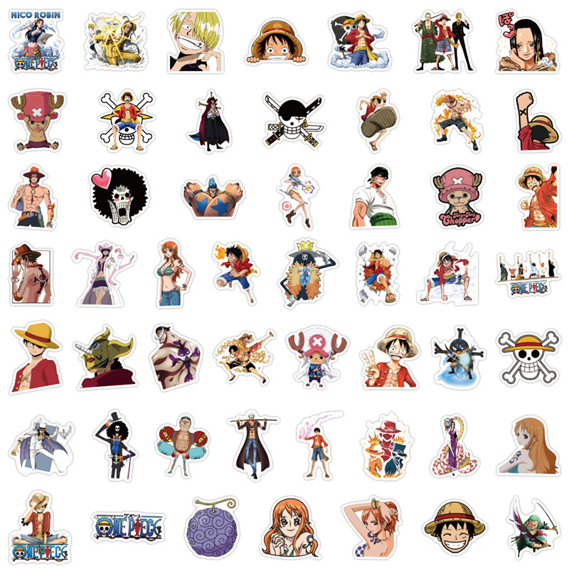 One Piece Anime Stickers 100 Pcs Set