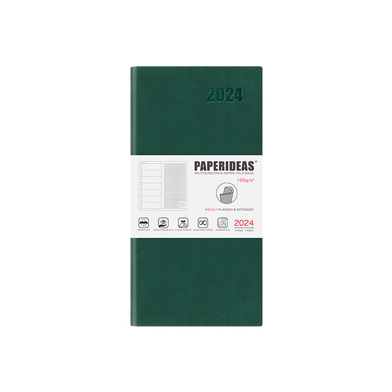 PAPERIDEAS 2024 A5 Hardcover / Softcover Daily Planner Notebook — A Lot Mall