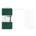 PAPERIDEAS 48K Hardcover / Softcover Weekly Planner Notebook, Green / Hardcover