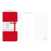 PAPERIDEAS 48K Hardcover / Softcover Weekly Planner Notebook, Red / Hardcover