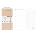 PAPERIDEAS 48K Hardcover / Softcover Weekly Planner Notebook, Beige / Hardcover