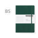 PAPERIDEAS B5 Hard Cover Journal Notebook, Green / Gridded