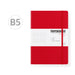 PAPERIDEAS B5 Hard Cover Journal Notebook, Red / Gridded