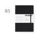 PAPERIDEAS B5 Hard Cover Journal Notebook, Black / Gridded