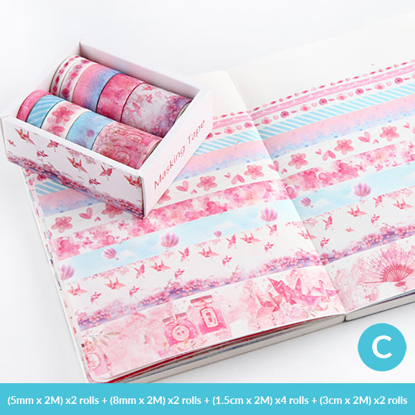 Pastel Watercolor Washi Tape Box Set
