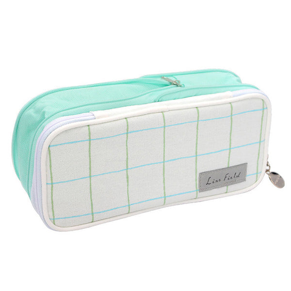 KOKUYO Pastel Zippered Large Foldable Pencil Case