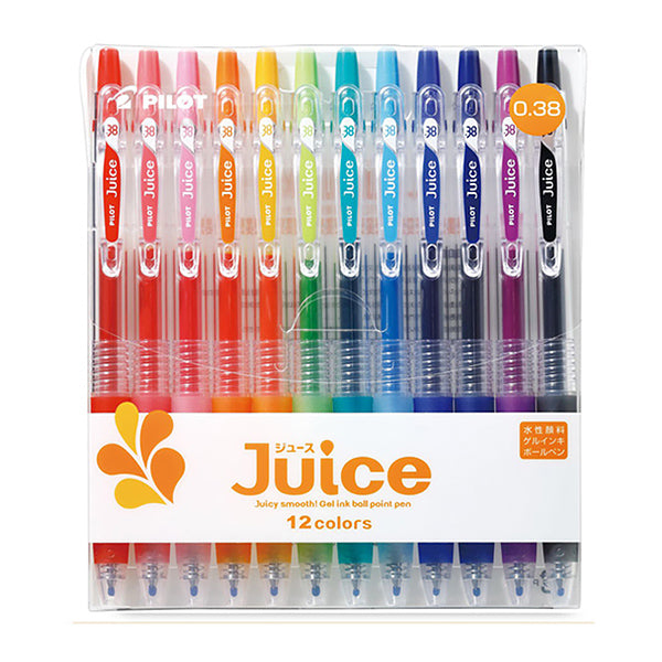 Pilot Juice Gel Pen 0.50/0.38/0.70mm, 6/12 colors Set