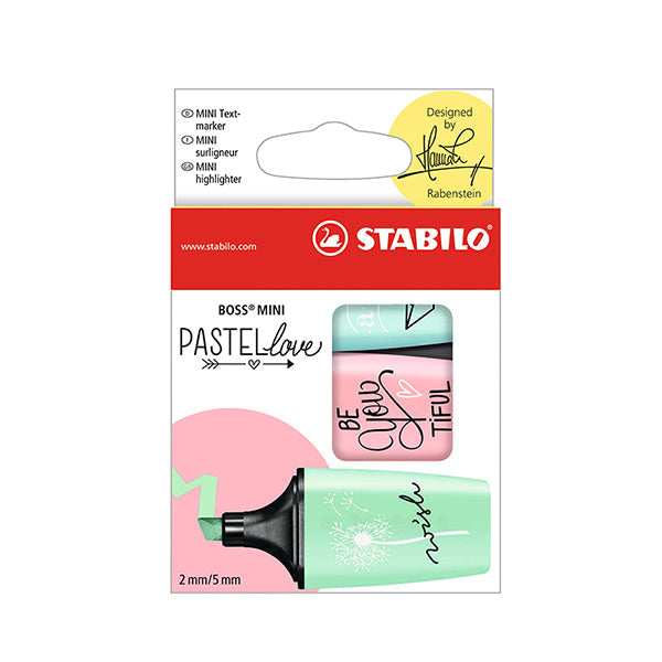 STABILO BOSS MINI Pastellove Highlighter 3 / 6 Pcs Sets