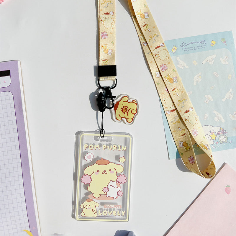 Sanrio Characters Vertical Card Holder with Lanyard