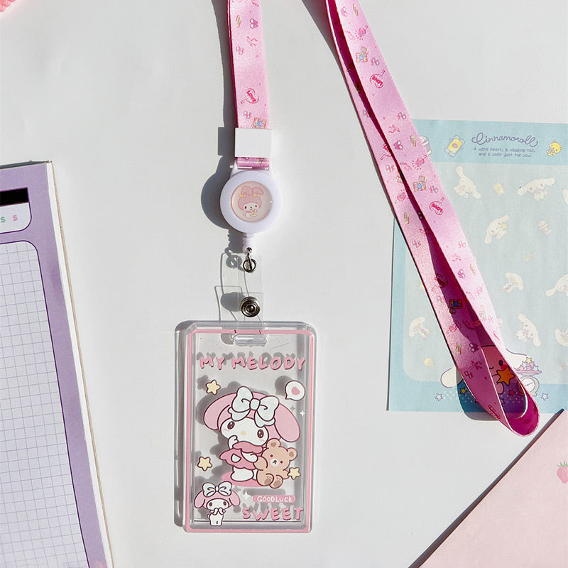 Sanrio Characters Vertical Card Holder with Lanyard