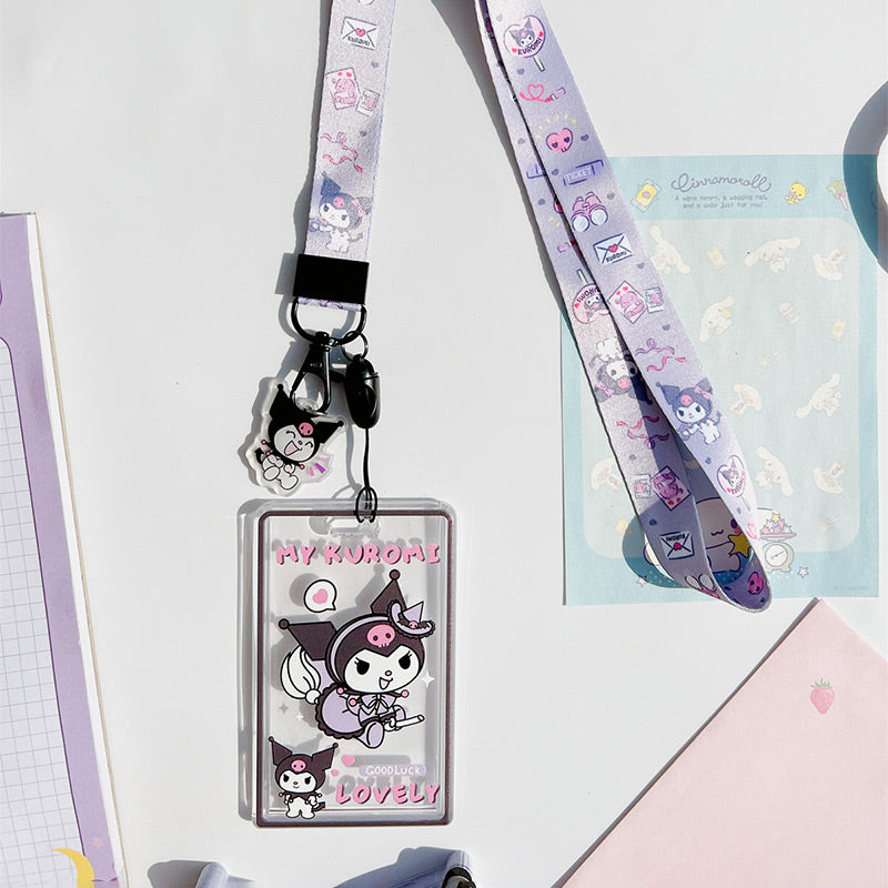 Sanrio Characters Vertical Card Holder with Lanyard