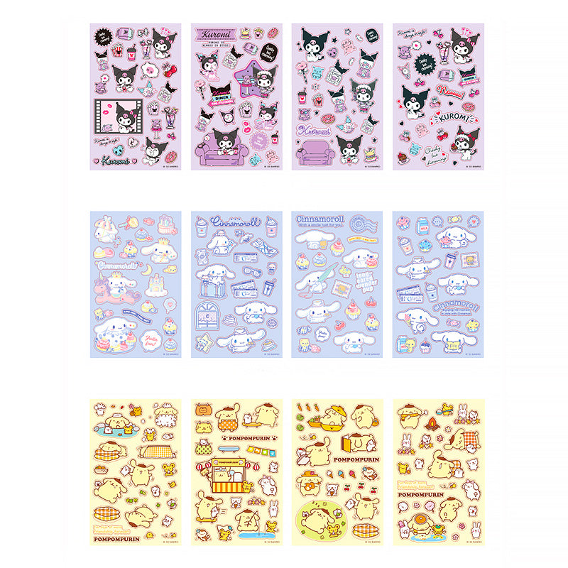 Sanrio Sweet Times My Melody Kuromi Pochacco Cinnamoroll Stickers
