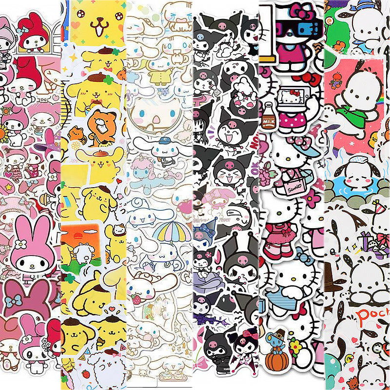 100pcs Cute Cat Stickers Hello Kitty stickers