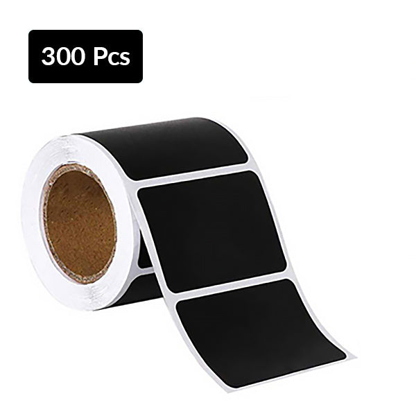 Self Adhesive Sticky Black Labels Roll