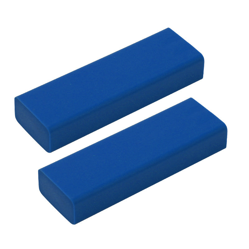 2 x 45mm 'Blue and Mauve Snowflake' Erasers / Rubbers (ER00038807)