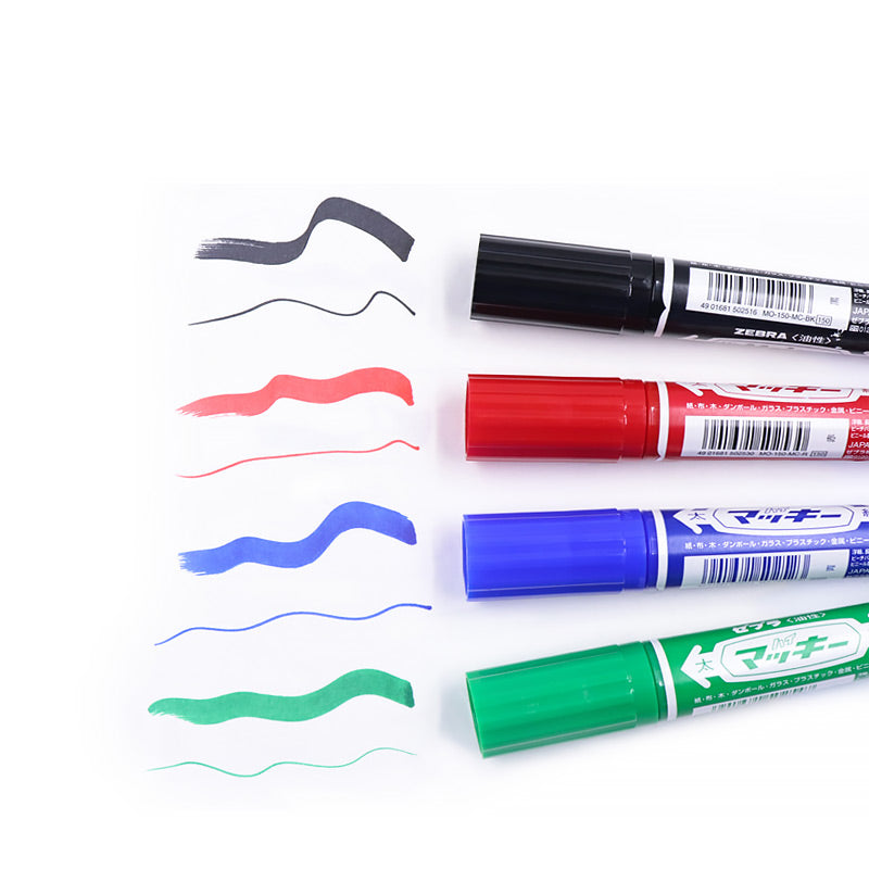 Zebra Hi-Mckee Double Ended Permanent Marker / Set