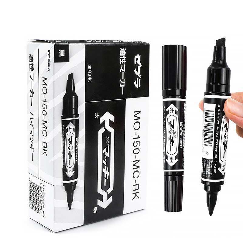 Zebra Hi-Mckee Double Ended Permanent Marker / Set