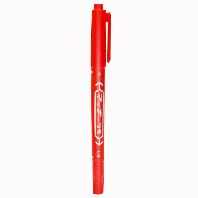 Zebra Mildliner Double-Ended Brush Pen Red