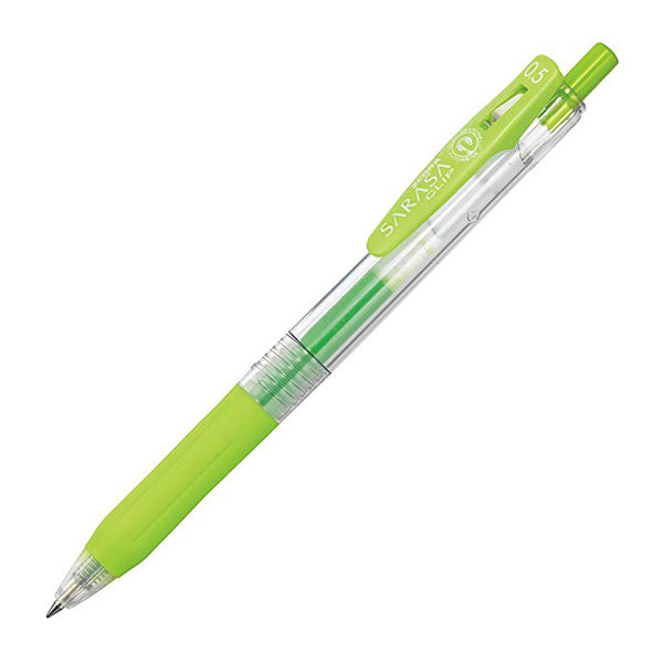 Zebra Sarasa Clip 0.5 Retractable Gel Ink Pen, Rubber Grip, 0.5mm, Brown  Ink, Value Set of 10