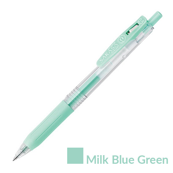 Zebra Sarasa Milk Color Clip Retractable Gel Pen 0.5mm 8 Colors