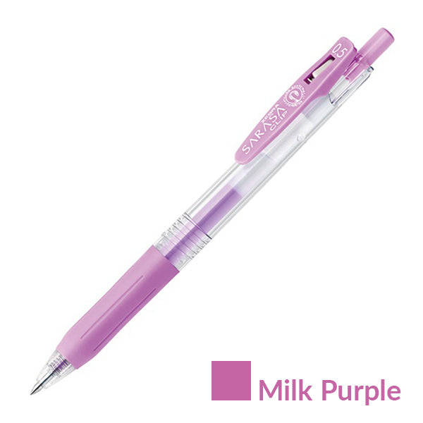 Zebra Sarasa Milk Color Clip Retractable Gel Pen 0.5mm 8 Colors