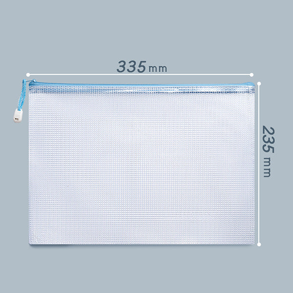  AUSTARK 10Pcs Zipper File Bags Plastic Mesh Zipper