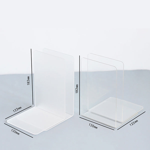 Acrylic Clear and Translucent Bookend — A Lot Mall