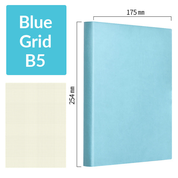 256 Pages Thick A5/B5 Notebook Sketchbook Blank Lines Grid Paper Student  Notepad Journal Diary School Supplies Office Stationery