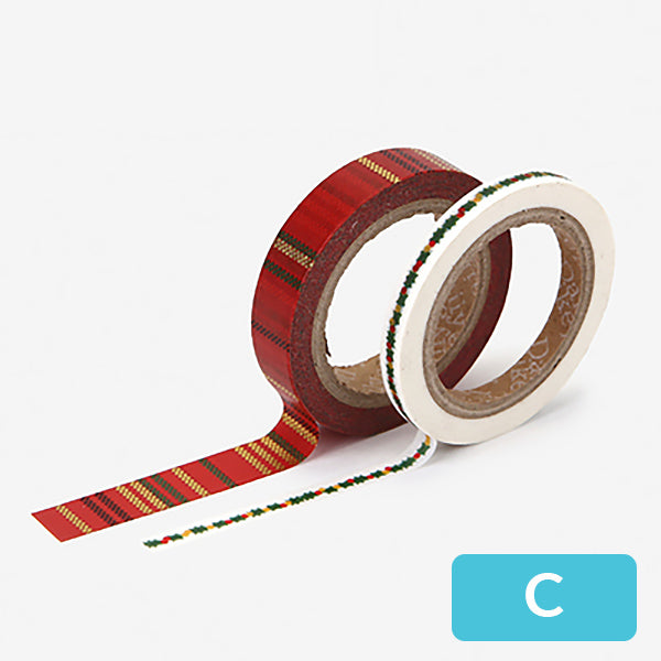 12 Rolls Christmas Theme Washi Paper Tape Decorative Washi Tape Decor for  DIY