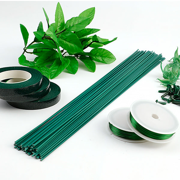 8rolls Floral Tape, Green Floral Crepe Tape Flower Wire Decoration