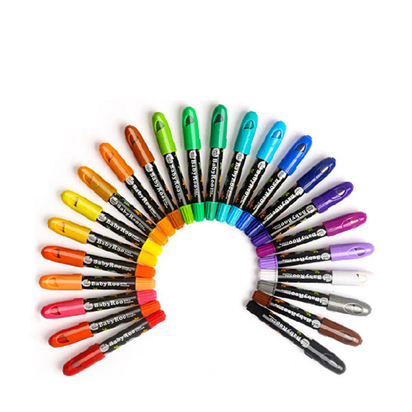 Silky Washable Crayons – 6 Colors - The Artean Store