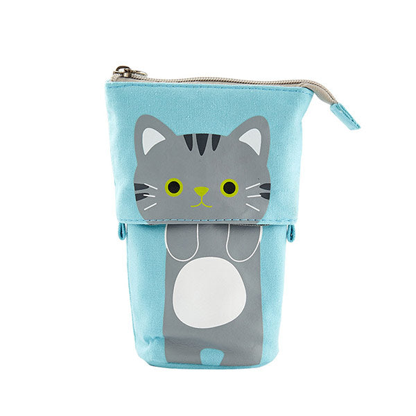 Pusheen The Cat Pink/Green Pastel Pencil Case Makeup Bag Kawaii Cute NEW