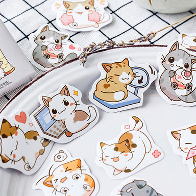 Kawaii Animal Sticker Set, Cute Animal Stickers, Kawaii Stickers, 100 Pcs,  Journal Stickers 