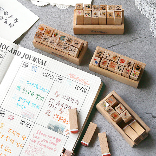 Mini Cube Ink Pads for Wooden Rubber Stamps (Multiple colors available)