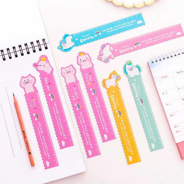 Magnetic Carrot and Bunny Rulers 15cm Bunny Ruler Soft Flexible Magnetic  Ruler 