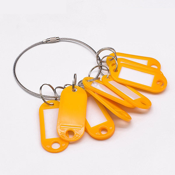 Gold Key Chain Rings Pack Of 10