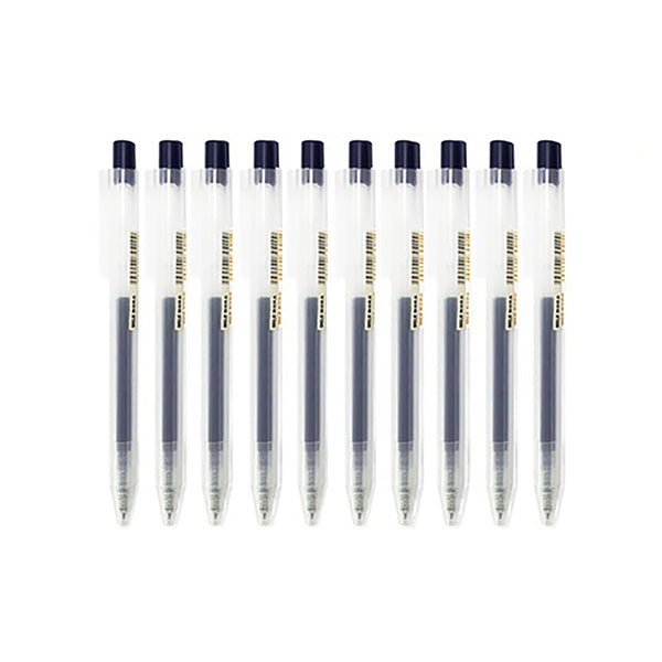 0.5mm Press Gel Pen Writing Pens Signature Black Ink Office School  Stationery ⭐