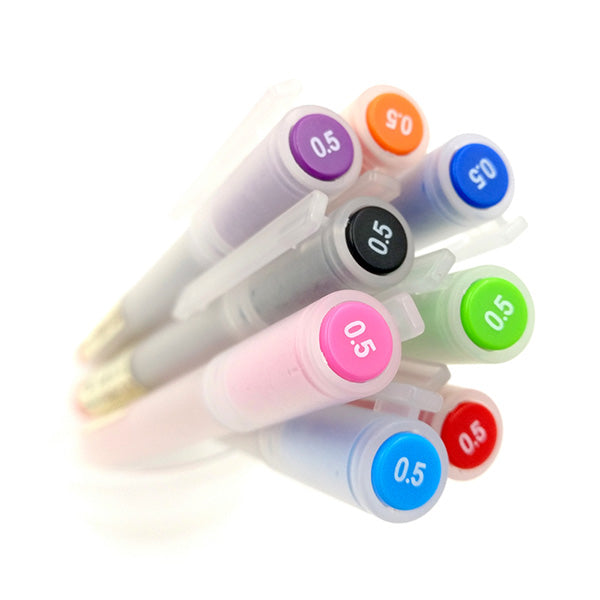 12Pcs/lot Muji Style Gel Pen 0.5mm Colour Ink Pen Maker Pen School Office  Supply
